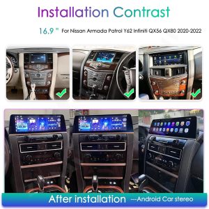 Nissan Armada Patrol Y62, Infiniti QX56 en QX80 (2020-2023) 16,9 inch 2 05 5