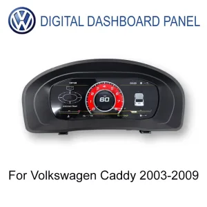 Volkswagen Caddy 2003-2009 9-inch digitaal instrumentenpaneel bovenaanzicht