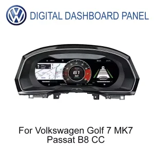 Volkswagen Digitaal Instrumentenpaneel voor Golf 7 Passat B8 CC 12,3 inch IPS LCD vooraanzicht