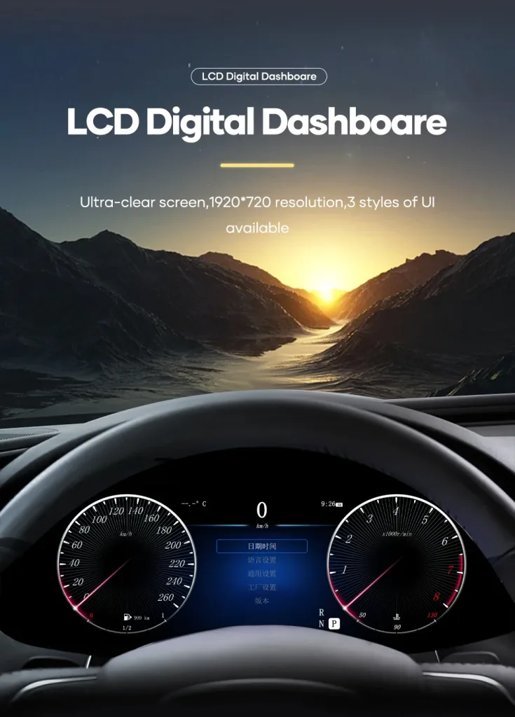 Mercedes ML GL Digitaal Cluster 2005-2010 | 12,3″ CarPlay, Android Auto