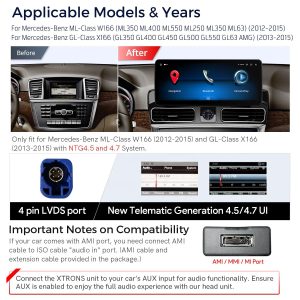 Mercedes-Benz GLE Android Hoofdunit