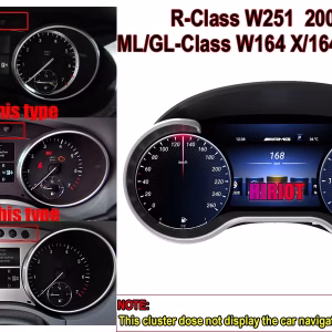 Mercedes ML GL Digitaal Cluster 2012-2015 | 12,3″ CarPlay, Android Auto