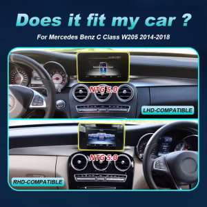 Mercedes W205 GLC Android Screen | C-Class X253 V-Class W447 NTG 5.0 4 Mercedes Benz C-Klasse W205 GLC X253 V W446 Navigatie Multimedia Auto