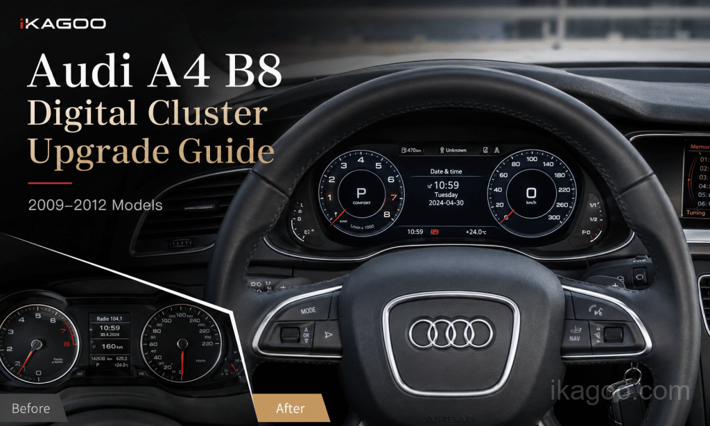 Audi A4 B8 digitale cluster-upgradekgids voor modellen 2009–2012