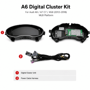 Audi A6 A7 LCD-instrumentenpaneel C7 12,3 CarPlay-kaart- en gegevenssynchronisatie