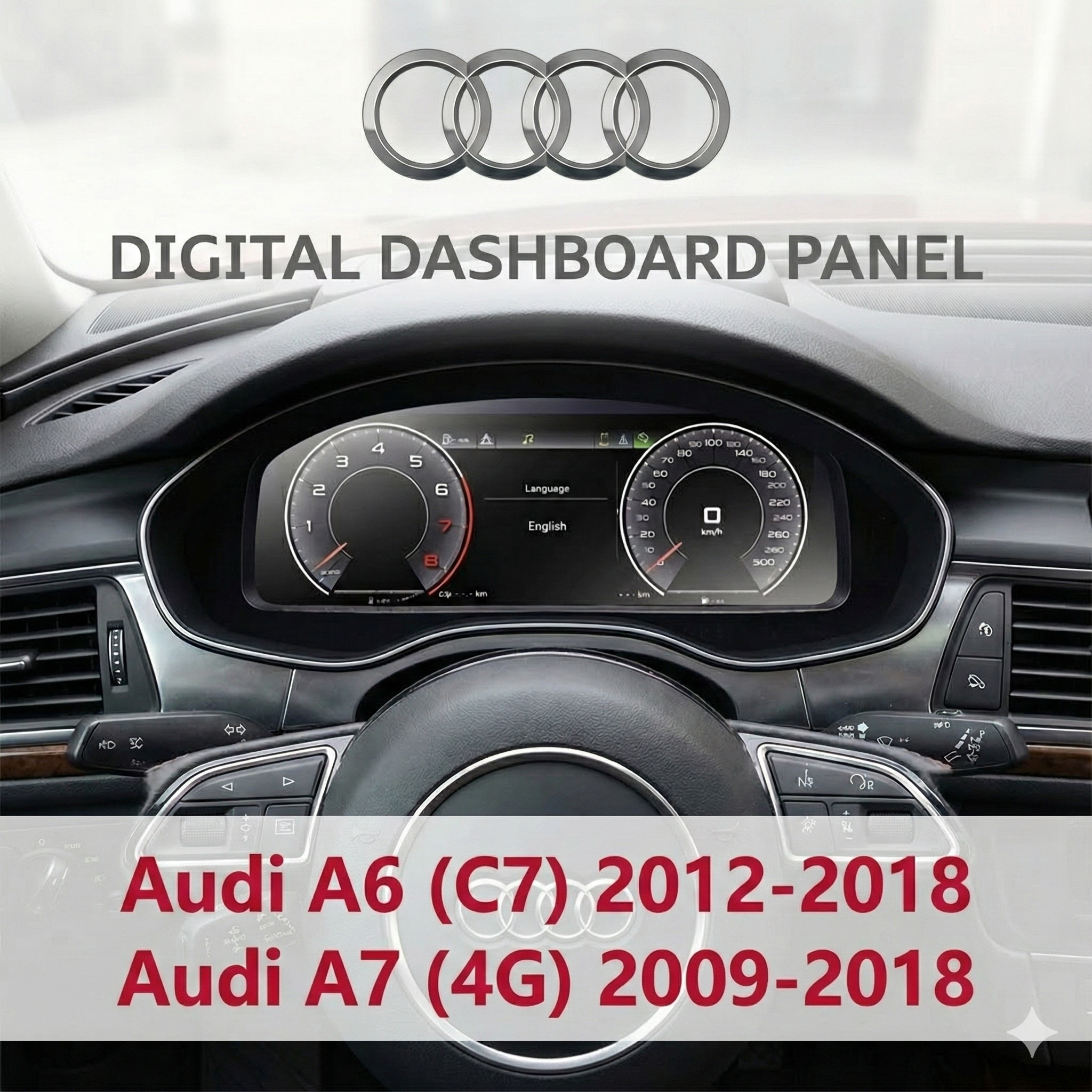 Installatie van het LCD-dashboard in de Audi A6 en A7 Audi A6 A7 Virtuele Cockpit
