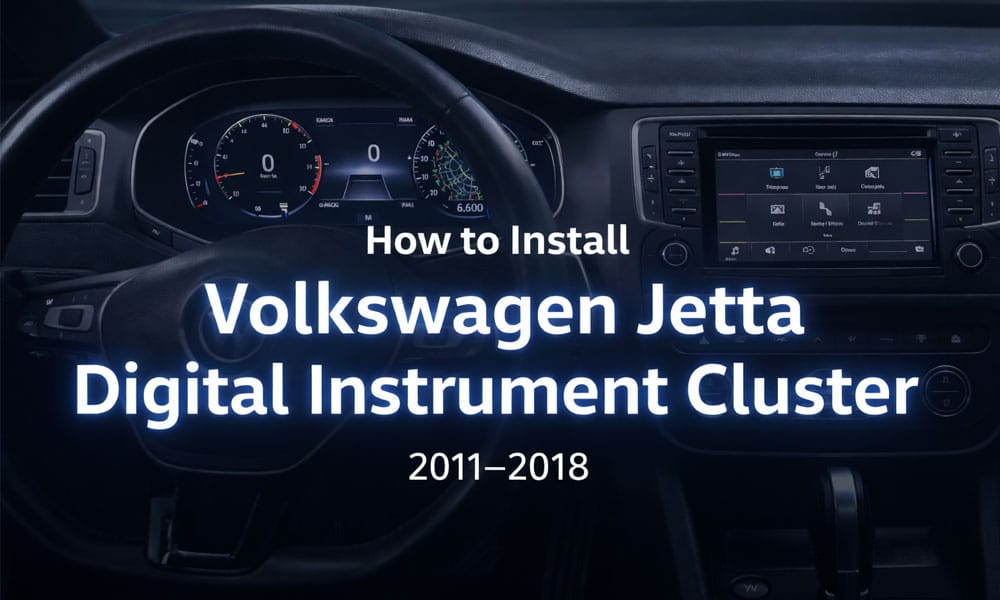 Een digitaal instrumentenpaneel voor Volkswagen Jetta installeren