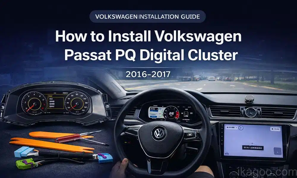 Hoe Volkswagen Passat PQ Digitaal Cluster Installeren