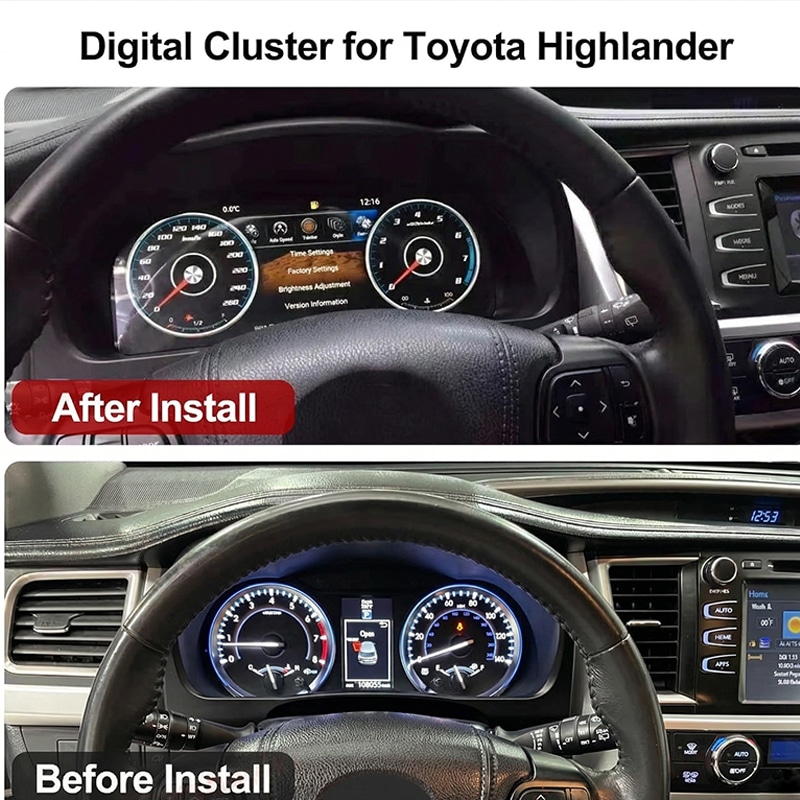 Toyota Highlander Cluster Upgrade 2015-2019