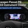 Installatie digitaal instrumentenpaneel Passat