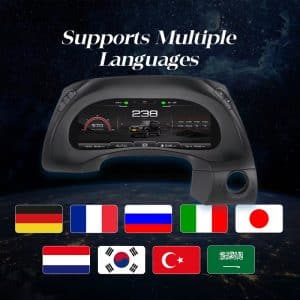 Nissan Patrol Y62 Digitaal Cluster - Meertalige Ondersteuning