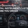 Hoe je het juiste digitale instrumentenpaneel kiest voordat je bestelt