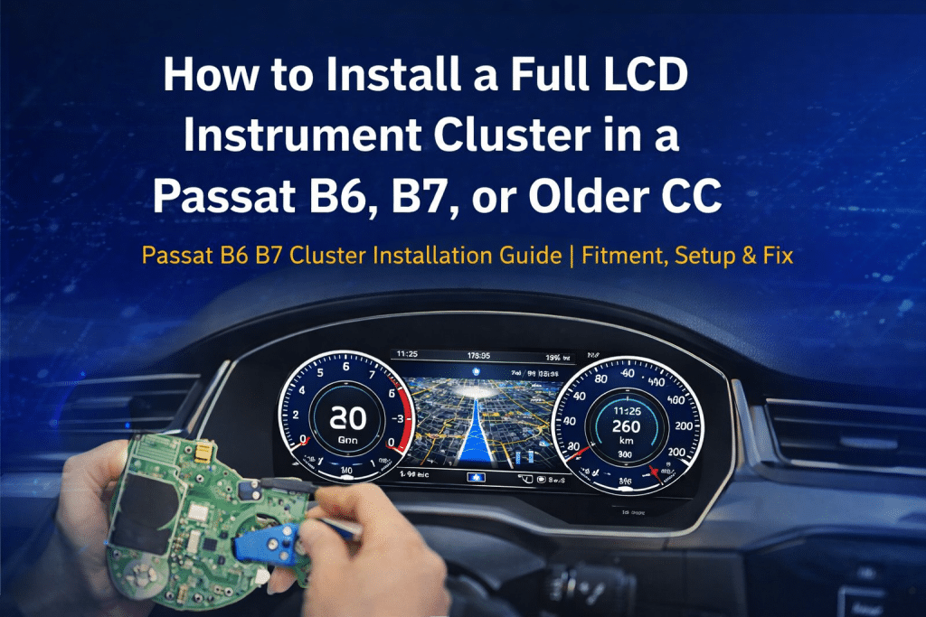Montagehandleiding voor Passat B6 B7 Cluster | Montage, installatie en bevestiging