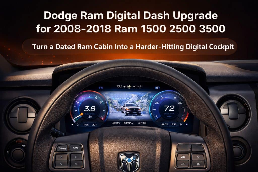 Dodge Ram digitaal dashboard upgrade