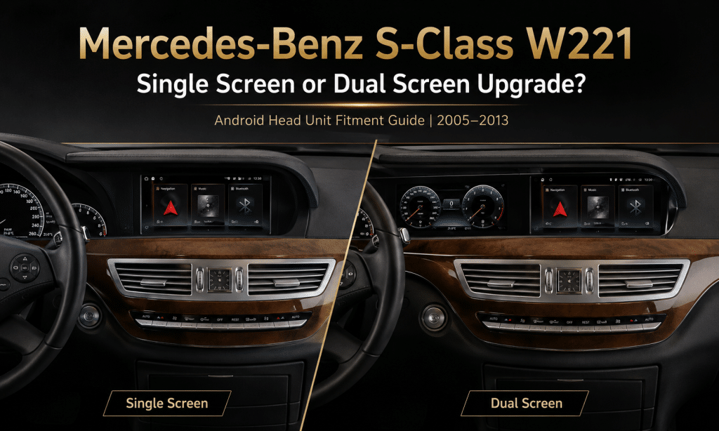 Mercedes-Benz S-Klasse W221 Android Upgrade hoofdunit