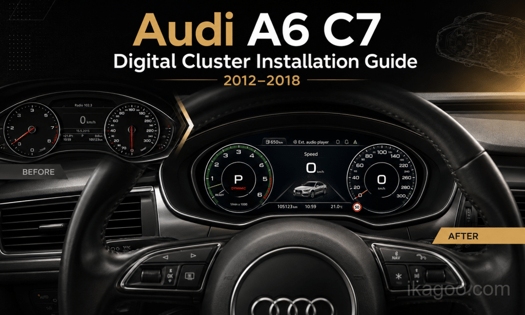 Hoe je een Audi A6 C7 digitaal instrumentencluster installeert (2012-2018)