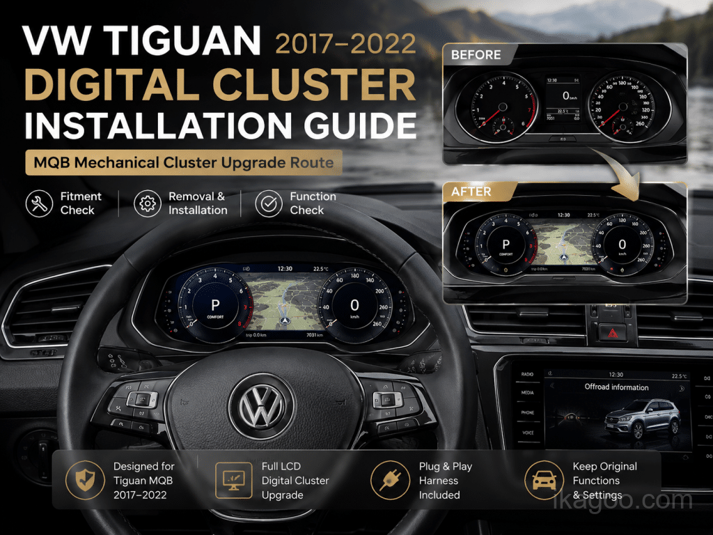 Volkswagen Tiguan MQB digitale cluster installatiegids (2017-2022)