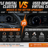 Beste digitale clusterupgrade: OEM-stijl vs gebruikte OEM Virtual Cockpit