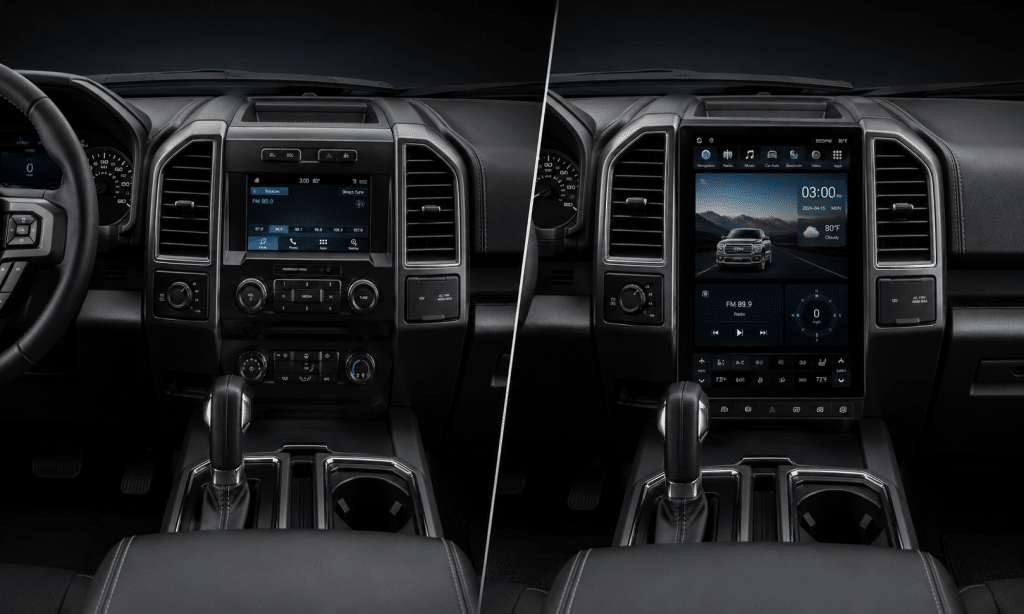Installatiehandleiding voor een radio in Tesla-stijl in de Ford F-150 (2015–2020)