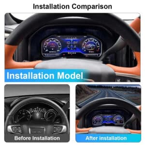chevrolet digitale dashboard installatie vergelijking model 1