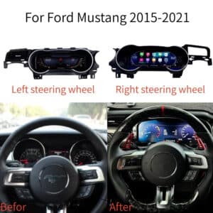 Ford Mustang S550 Digital Cluster installatie voor linker- en rechter stuurwiel