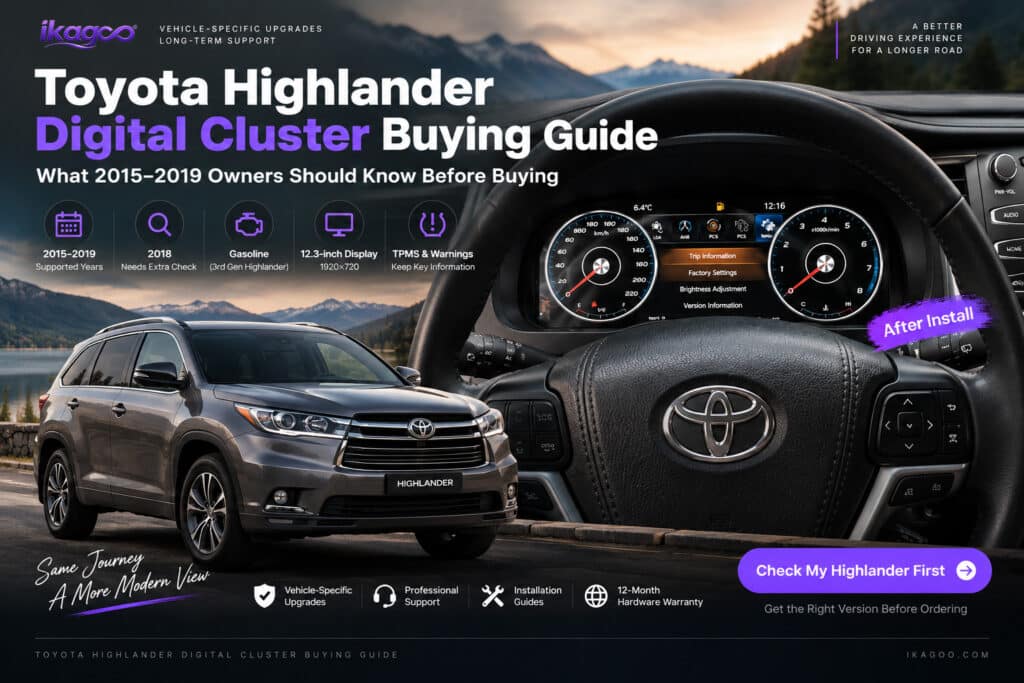 Toyota Highlander Digital Cluster Koopgids: Wat 2015–2019 eigenaren moeten weten voordat ze kopen