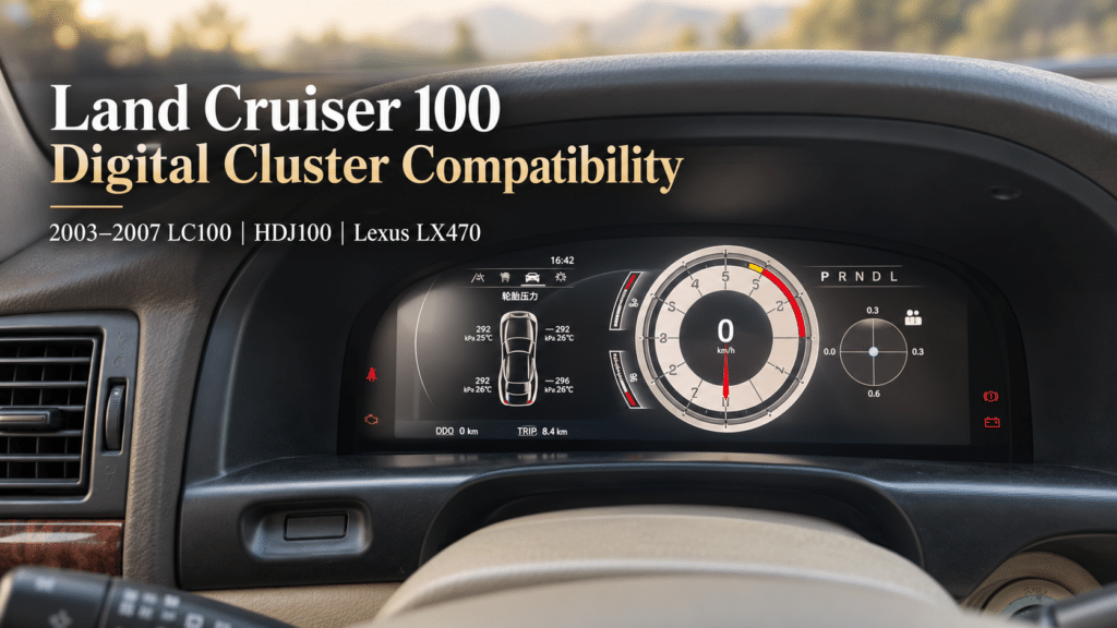 Land Cruiser 100 Digitale Cluster Compatibiliteit: Wat LC100, HDJ100 & LX470 Eigenaren Moeten Bevestigen Voor Aankoop
