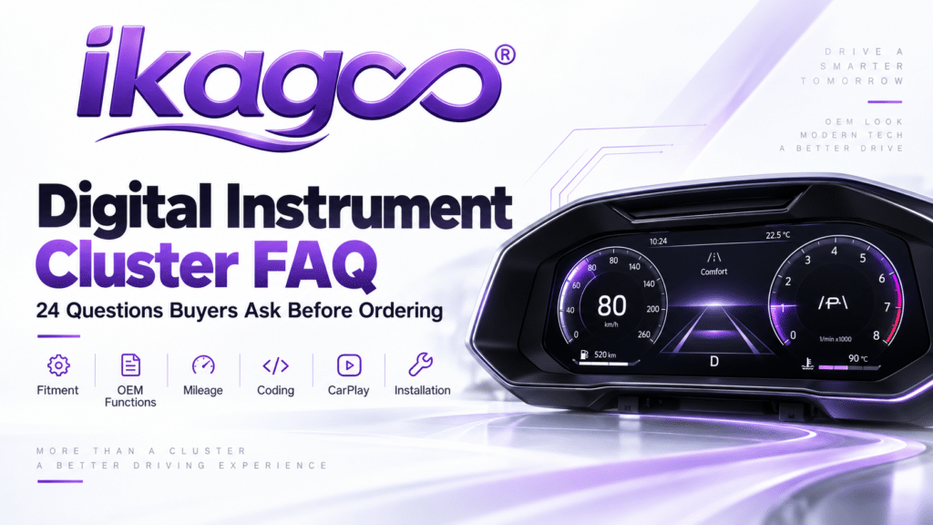 Digitale instrumentencluster FAQ: 24 Kritieke vragen die kopers stellen voordat ze bestellen