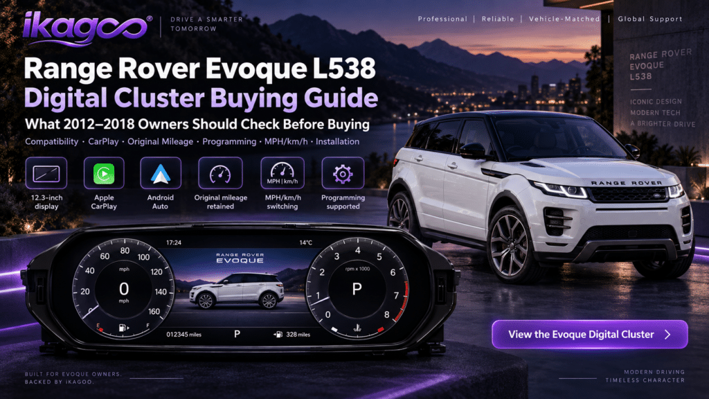 Range Rover Evoque L538 Digital Cluster Koopgids 2026