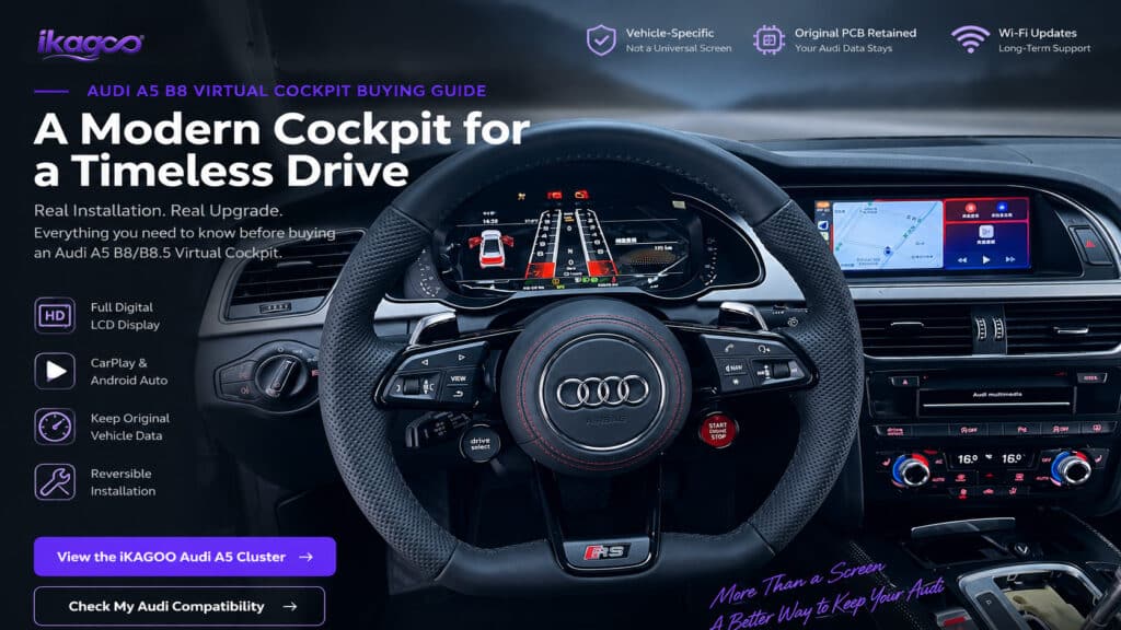 Audi A5 B8 Virtual Cockpit Koopgids: compatibiliteit, kosten en waar je op moet letten voor aankoop