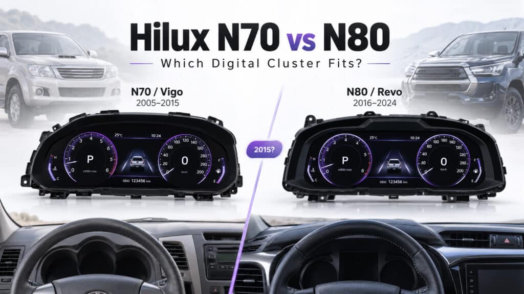Toyota Hilux N70 vs N80 Digitaal Instrumentenpaneel: Welke Past Bij Jouw Hilux