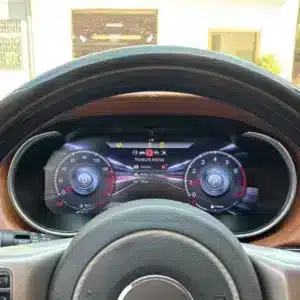 Jeep Grand Cherokee Digital Instrument Cluster 2014–2018 12.3″ LCD Upgrade 3 Jeep Grand Cherokee WK2 digital instrument cluster installed view