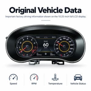 vw amarok digitaal cluster originele voertuiggegevens