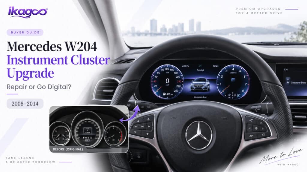 Mercedes W204 Instrumentenpaneel Upgrade: Repareren of Digitaal Gaan?