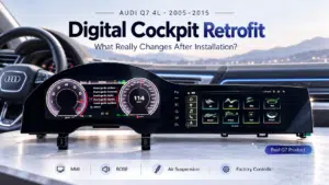 Audi Q7 4L Digital Cockpit Retrofit – Origineel dashboard versus geïnstalleerd iKAGOO Digital Cockpit