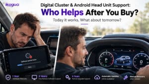 Langdurige ondersteuning voor auto-elektronica kopervergelijking van zes echte klantchatcases en iKAGOO 1 jaar hardware 3 jaar software 5 jaar onderdelen ondersteuning
