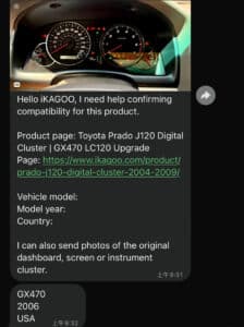 Echte 2006 Lexus GX470 USA klantvoertuigbevestiging en origineel instrumentencluster gedeeld met iKAGOO