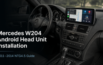 Installatie van de Mercedes W204 Android-headunit: 14-staps NTG4.5 handleiding voor 2011–2014